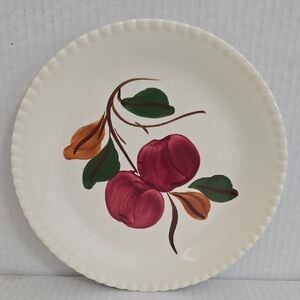 Vintage Handpainted Blue Ridge / Southern Pottery 8 1/4 Inch Cherry Plate